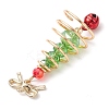 Glass & Alloy Pendants PALLOY-JF02990-02-4