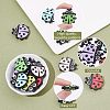 12Pcs 6 Colors Food Grade Eco-Friendly Silicone Beads SIL-CA0001-18-4