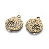 Tibetan Style Alloy Pendants TIBEP-A14120-AB-FF-2