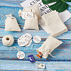 Burlap Packing Pouches Drawstring Bags ABAG-TA0001-14-8