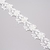 Lace Trim Colorful Flower Pattern DIY Embroidered Trim Ribbons DIY-WH0182-13-2