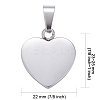 Tarnish Resistant Fashionable 304 Stainless Steel Stamping Blank Tag Pendants LS-STAS-J002A-01-2