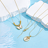 12Pcs 1MM Brass Wheat Chain Adjustable Slider Necklaces NJEW-NB0001-30-4