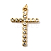 Brass Micro Pave Cubic Zirconia Pendants KK-I360-006G-05-1