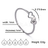 304 Stainless Steel Finger Rings for Women Men FS-WGB974C-28-1