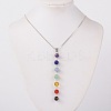Natural Gemstone Pendant Necklaces X-NJEW-JN00938-1