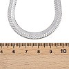 6MM 201 Stainless Steel Flat Snake Chain Necklaces for Women Men NJEW-Z089-02P-5