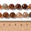 Natural Black Gold Rutilated Quartz Beads Strands GG-CBABD99-03B-5