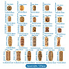 130Pcs 26 Style Plastic Beads KY-CD0001-01-7