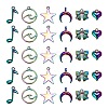 24Pcs 6 Style Alloy Pendants FIND-LS0001-24MC-2