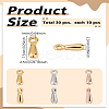 30Pcs 3 Colors Ion Plating(IP) 304 Stainless Steel Charms STAS-LP0003-44-2