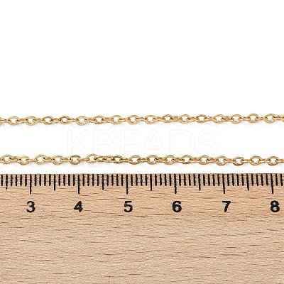 304 Stainless Steel Cable Chain Necklaces X-NJEW-K090-01G-1