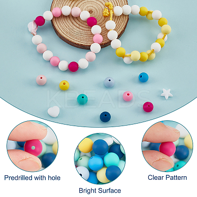 DIY Bead Braided Bracelet Making Kit DIY-PH0009-17-1