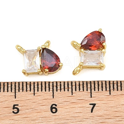 Brass Pave Cubic Zirconia Charms CU-CBA6A75-03G-03-1