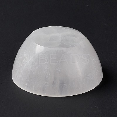 Natural Selenite Charging Bowl for Cleansing AJEW-E051-01A-1