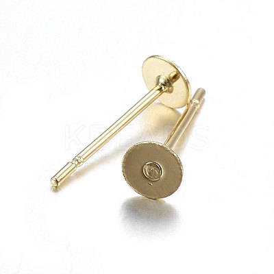 304 Stainless Steel Stud Earring Findings X-STAS-P210-45G-01-1