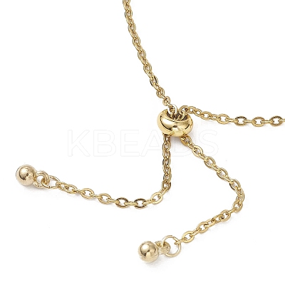 Adjustable 304 Stainless Steel Cable Chains & Natural Cultured Freshwater Pearl Slider Bracelets BJEW-JB12713-1