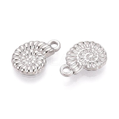 304 Stainless Steel Conch Shaped Charms STAS-T067-54P-1