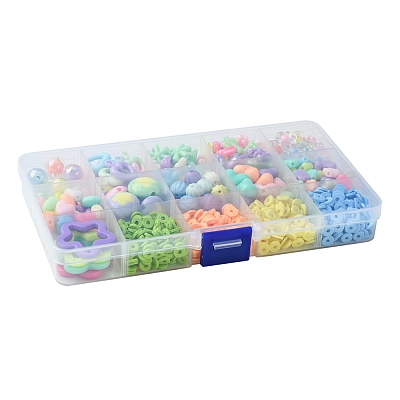 DIY Acrylic & Polymer Clay Beads Jewelry Making Findings Kits DIY-FS0006-86-1