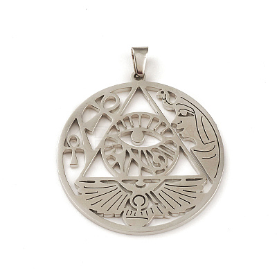 Non-Tarnish 304 Stainless Steel Hollow Pendants LS-STAS-P321-02P-1