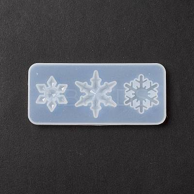 Christmas Theme DIY Snowflake Pendant Silicone Molds DIY-F114-33-1