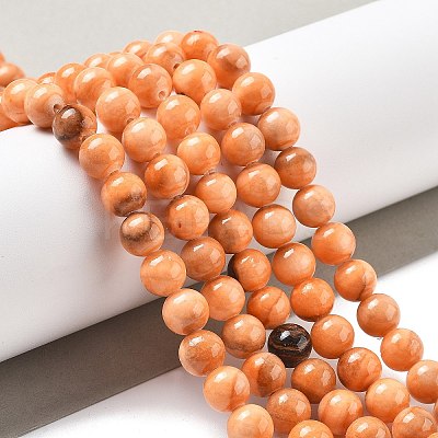 Natural Persian Jade Beads Strands G-A255-A02-02J-1