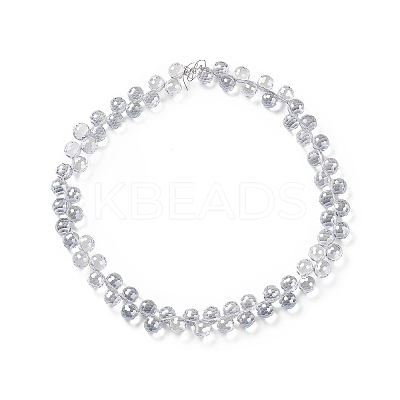 Transparent Glass Beads Strands GLAA-G096-01-1