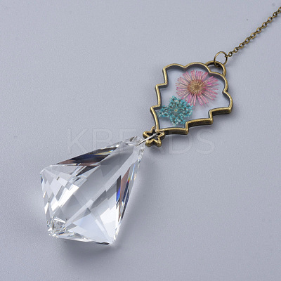 Crystals Chandelier Suncatchers Prisms AJEW-G025-D05-1