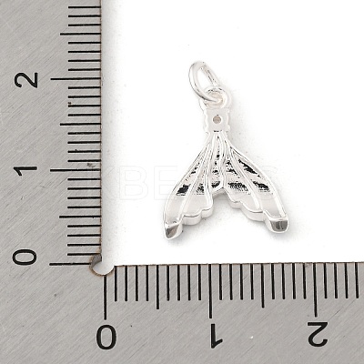 Brass Micro Pave Cubic Zirconia Pendants KK-K371-45S-1