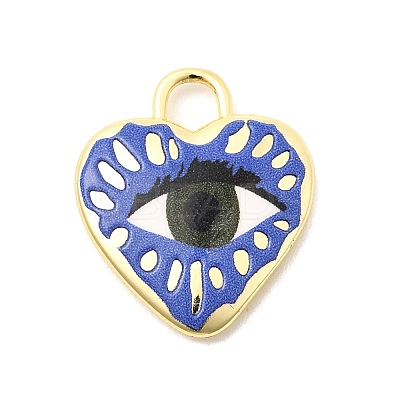 Printed Brass Pendants KK-K274-08G-14-1
