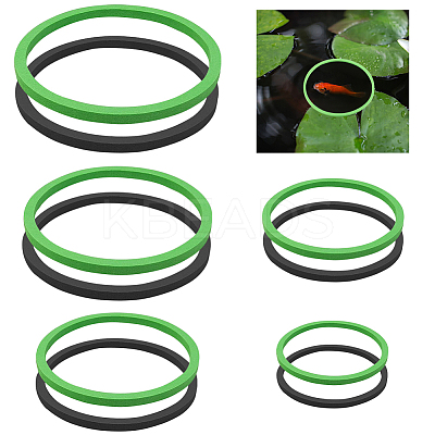 2 Sets 2 Colors EVA Foam Feeding Ring for Fish AJEW-CN0002-53-1