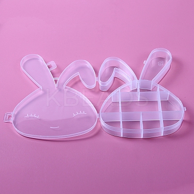 9 Grids Rabbit Shape Plastic Organizer Boxes LS-ANIM-PW0001-115-1