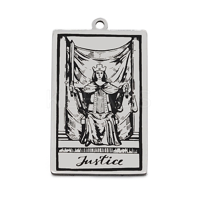 Non-Tarnish 201 Stainless Steel Pendants STAS-S105-LA211-17-1