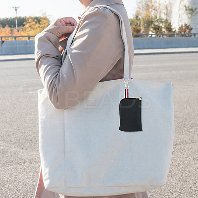 4Pcs 2 Colors PU Leather Waist Bag with Zipper KBAG-HY0001-01-1