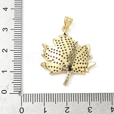 Brass Micro Pave Cubic Zirconia Pendants KK-L239-002G-1