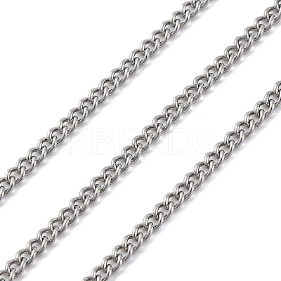 304 Stainless Steel Curb Chains CHS-M009-10P-02-1