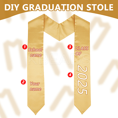 Polyester Graduation Shawl AJEW-WH0459-62A-1