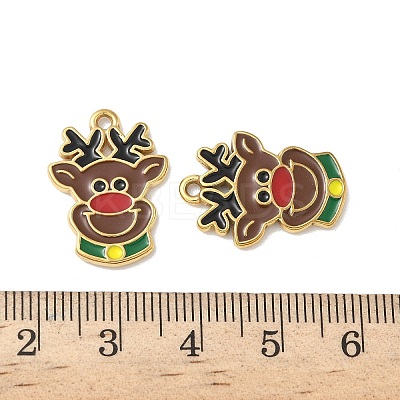 304 Stainless Steel Enamel Pendants STAS-L300-012G-01-1