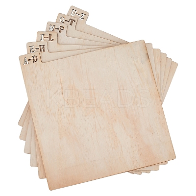 Wood Vinyl Record Divider WOOD-WH0124-92B-1