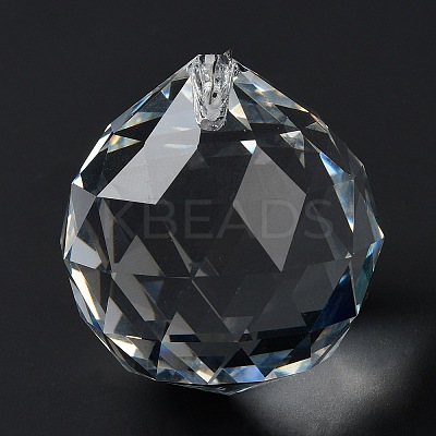Transparent Glass Pendants GLAA-R223-03D-1