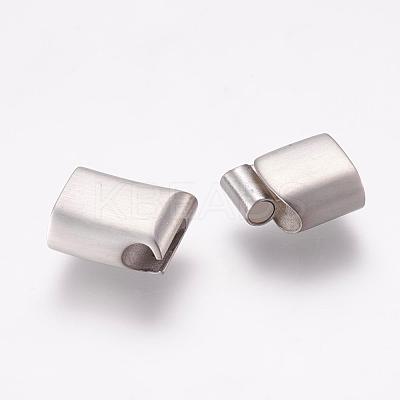 Tarnish Resistant 304 Stainless Steel Magnetic Clasps with Glue-in Ends STAS-K145-25P-1