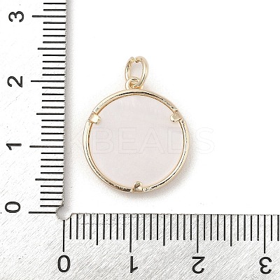 Brass Micro Pave Clear Cubic Zirconia Pendants KK-A207-10B-G-1