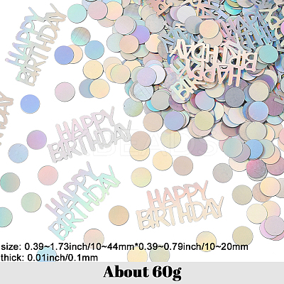 2 Bags Plastic Confetti DIY-SC0031-54B-1