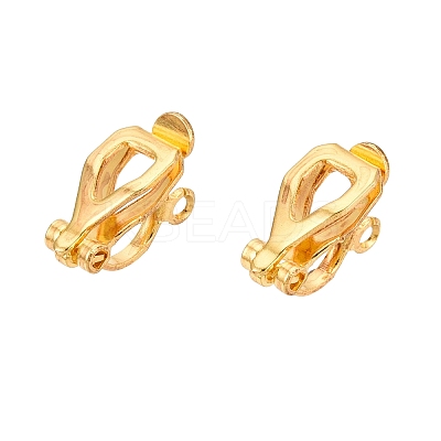 Iron Clip-on Earring Findings KK-R071-06G-1