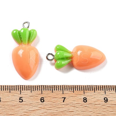 Opaque Resin Pendants RESI-S013-02G-1