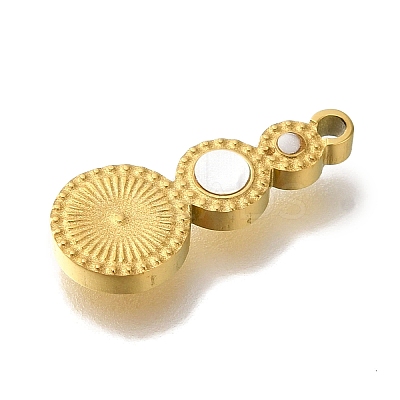 Ion Plating(IP) 304 Stainless Steel Manual Polishing Charms STAS-M059-04G-02-1