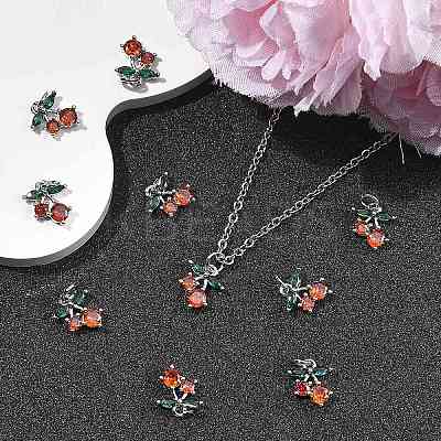 SHEGRACE Brass & Cubic Zirconia Charms XGRQ1R061-360P-1