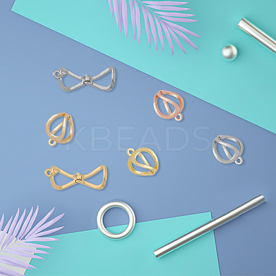 16Pcs 8 Style Rack Plating Brass Clip-on Earring Findings KK-FH0005-37-1