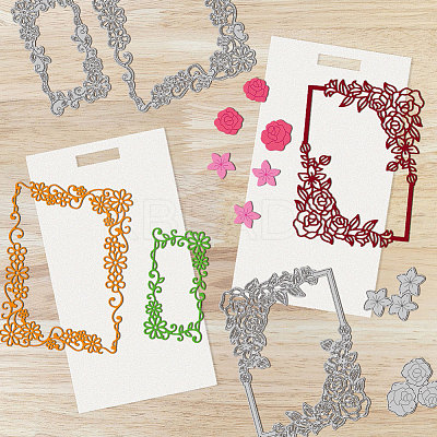 Carbon Steel Cutting Dies Stencils DIY-WH0309-2091-1