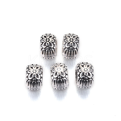 Tibetan Style Alloy European Beads TIBE-S314-75AS-RS-1